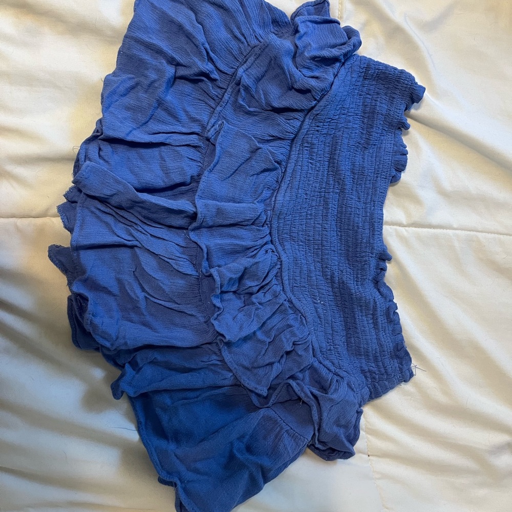 American Thread blue flowy skirt